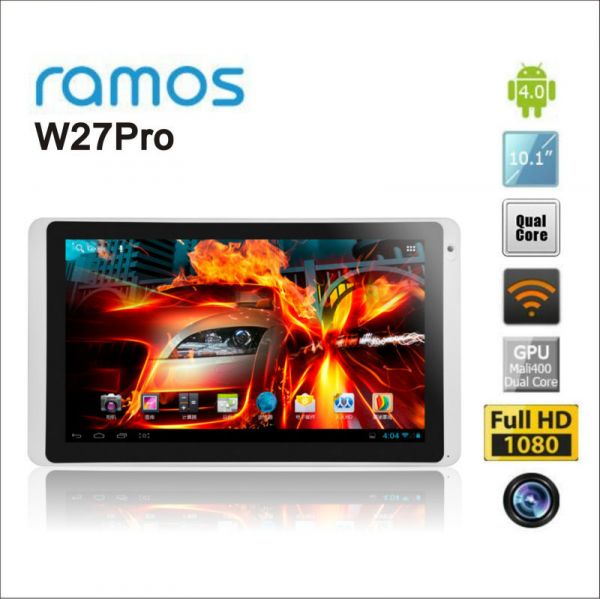 10.1" RAMOS W27pro Quad Core tablet PC with Actions ATM7029