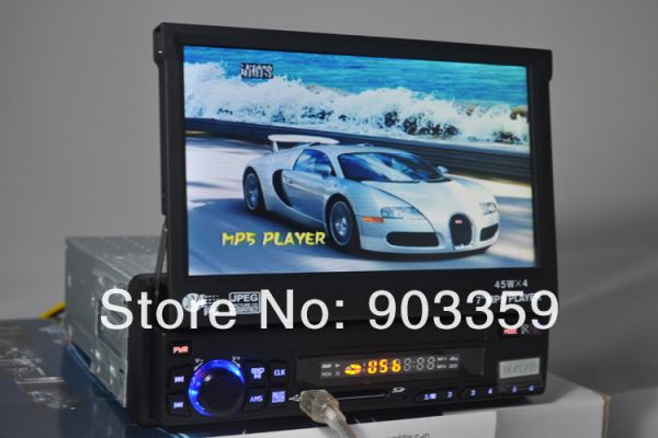 Car mp4 Player,8212,mp5 car,7' retractable screen,HD digital